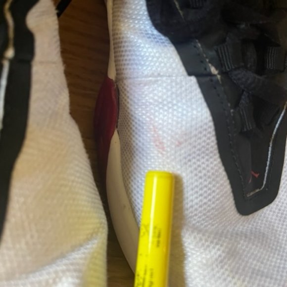 Nike Jordan Fly Unlimited White Gym Red Size 10 AA1282-101 - Picture 11 of 12